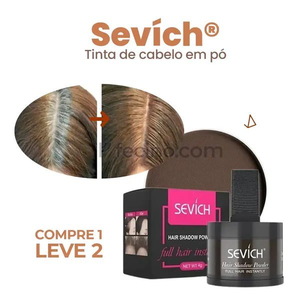 (COMPRE 1, LEVE 2) Sevích® - Tinta de Cabelo em Pó Só Sai com Shampoo